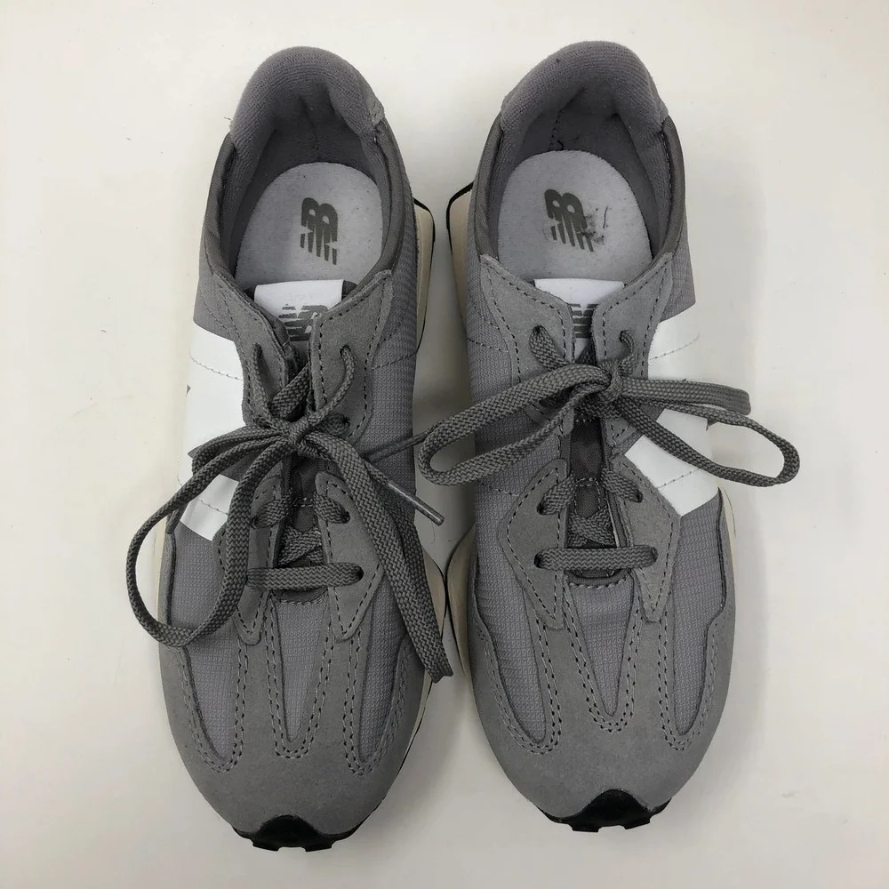 New Balance 327‎ Sneakers Unisex Size 3.5 Kids Grey White GS327GR Running Shoes